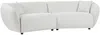Vente-unique - LUCAMO Sofa Stoff Beige - B 95 cm x H 73 cm x L 248 cm Bild 3