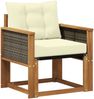vidaXL Outdoor Mittelsofa Massivholz Akazie Natur 3438866 Bild 2