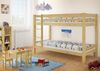 Erst-Holz Etagenbett 90x200 cm, natur, Kiefer massiv, inkl. Rollroste Bild 2