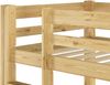 Erst-Holz Etagenbett 90x200 cm, natur, Kiefer massiv, inkl. Rollroste Bild 5