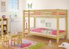 Erst-Holz Etagenbett 90x200 cm, natur, Kiefer massiv, inkl. Rollroste Bild 4