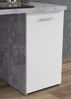 Schreibtisch >Balu< in Betonoptik Lichtgrau Weiß - 145x76,3x60cm (BxHxT) Bild 3