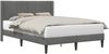 vidaXL Bettrahmen mit Kopfteil Dunkelgrau 160 x 200 cm Samt 42027516 Bild 2