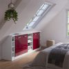 Küchenschrank für Dachschrägen R-Line Rot Hochglanz/Weiß 210 cm 5er Set Vicco Bild 5