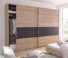 Schwebetürenschrank Angie Kleiderschrank Größe braun hickory oak / graphit Bild 5