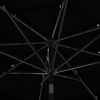 Sonnenschirm, Terrassenschirm mit Aluminium-Mast 3-lagig Schwarz 3 m Bild 5