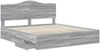 vidaXL Bettrahmen Graues Sonoma 180 x 200 cm Ingenieurs Holz 3413392 Bild 5