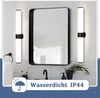 Nettlife LED Spiegelleuchte Bad Spiegellampe Badleuchte Chrom Wandlampe, LED fest integriert, Neutralweiß, Keller Küche Bild 4