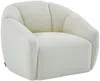 Vente-unique - NAFEKI Sofa and armchair set Stoff Weiß - B 89 cm96 cm x H 73 cm78 cm x L 93 cm182 cm216 cm Bild 5