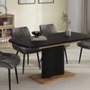 Esstisch Fenaro Schwarz/Eiche 120 x 80 cm ausziehbar Vicco Bild 5