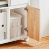 SoBuy ASK04-WN Schubladenschrank Büro, Spanplatte, Lackiert, Weiß, 65 x 58 x 35 cm Bild 4