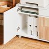 SoBuy ASK04-WN Schubladenschrank Büro, Spanplatte, Lackiert, Weiß, 65 x 58 x 35 cm Bild 5