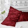 Satin Kissenbezug 40x60 Rot 2er-Set Haargummis Bild 5
