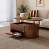 BlingBin Couchtisch (1-St, Höhenverstellbarer Couchtisch mit Ausziehbarer Ablage und Stauraum), Modernes Design für Ihr Wohnzimmer, 110×55.5×40CM Bild 2
