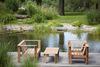 Gartentisch Teak Tisch BATTEN Jan Kurtz Beistelltisch zu Loungegruppe Bild 3
