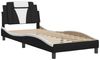 vidaXL Bettgestell "Viana" ohne Matratze Schwarz und Weiß 80x200 cm Kunstleder 3208059 Bild 3