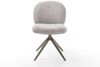 Drehstuhl Nube-Flex Cord Silbergrau Kreuzgestell breit Effektfinish Titan 360° drehbar Taschenfederkern Bild 2
