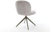 Drehstuhl Nube-Flex Cord Silbergrau Kreuzgestell breit Effektfinish Titan 360° drehbar Taschenfederkern Bild 5
