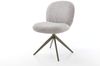 Drehstuhl Nube-Flex Cord Silbergrau Kreuzgestell breit Effektfinish Titan 360° drehbar Taschenfederkern Bild 1