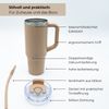 bodum Thermobecher mit Strohhalm Heiß & Kalt Isolierbecher to Go 1200ml braun Bild 4