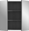 Spiegelschrank Soft - Grau / Grau Hochglanz Bild 3