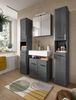Spiegelschrank Soft - Grau / Grau Hochglanz Bild 5