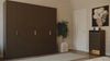 Casa Padrino Luxus Schlafzimmerschrank Dunkelbraun / Messing 273,6 cm - Schlafzimmer Möbel Bild 2