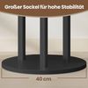 Garderobenständer, Kleiderständer mit 11 Haken und 3 Ablagen, 4 drehbare und abnehmbare Rollen, tintenschwarz Bild 4