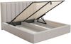 Selsey 'Togents' Polsterbett 140x200 mit Chenillebezug, Bettkasten und LED, Graubeige Bild 4