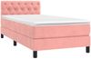 vidaXL Boxspringbett mit Matratze & LED Rosa 80x200 cm Samt 3134554 Bild 3