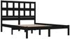 vidaXL Massivholzbett Schwarz Kiefer 200x200 cm [3104502] Bild 4