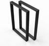 sossai® Tischgestell Stahl Tischkufen 50-70cm x 72cm in Schwarz (2-St) Bild 4