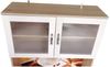 HTI-Living Hochschrank Küchenbuffet mit Glasteil Sonoma/Weiß (Stück, 1-St, 1 Schrank) Küchenschrank Hochschrank Bild 3