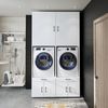 Roomart Waschmaschinenschrank 95 cm mit Schrankaufsätzen & Ausziehbrett - SERIE 3 - BHT: 134×240×66,8 cm – Hauswirtschaftsraum & Waschküche • Weiß Bild 3