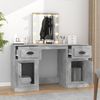 vidaXL Schminktisch mit LED-Leuchten Betongrau 130x50x132,5 cm 3185347 Bild 2