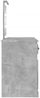 vidaXL Schminktisch mit LED-Leuchten Betongrau 130x50x132,5 cm 3185347 Bild 4