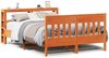 vidaXL Massivholzbett ohne Matratze Wachsbraun 140x200 cm Kiefernholz 3306266 Bild 2
