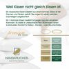 HANSKRUCHEN Daunenkissen Premium de Luxe, Füllung: 90% Daunen, 10% Federn, Bezug: 100% Baumwolle, 50x80 cm - 1,30 kg Bild 5