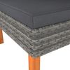 vidaXL Ecksofa Poly Rattan und Eukalyptus Massivholz 315754 Bild 4