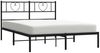vidaXL Bettgestell mit Kopfteil Metall Schwarz 120x200 cm 355461 Bild 3