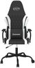 vidaXL Gaming-Stuhl Schwarz und Weiß Kunstleder 3143780 Bild 3