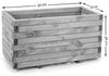 BooGardi Pflanzkübel groß außen & innen mit Vlies · Blumenkasten XXL (Pflanzkasten rechteckig · 90 cm lang anthrazit), 10 Größen · Hochbeet · Holz · für Garten, Balkon & Terrasse Bild 4