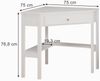 Eckschminktisch Velto Weiß 75 x 76.8 cm ,mit Schublade Vicco Bild 2