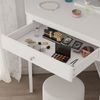 Eckschminktisch Velto Weiß 75 x 76.8 cm ,mit Schublade Vicco Bild 4