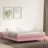 vidaXL Boxspringbett ohne Matratze Rosa 180x210 cm Samt 3315842 Bild 4