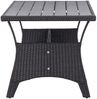 vidaXL Gartentisch Schwarz 120x70x66 cm Poly Rattan 316585 Bild 3