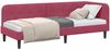 vidaXL Eckbettgestell Weinrot 80 x 200 cm Samt 42016590 Bild 3