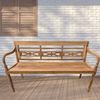 Massive Teakholz Sitzbank CHRISTOS 150cm natur Outdoor Gartenbank Holzbank Bild 3