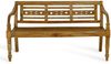 Massive Teakholz Sitzbank CHRISTOS 150cm natur Outdoor Gartenbank Holzbank Bild 2