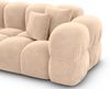 Samtstoff Ecksofa Monteverde L Form - Samtstoff - beige - Rechts Bild 5